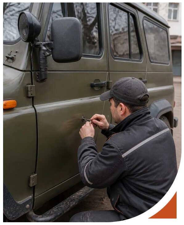 Профессиональное вскрытие автомобиля УАЗ без повреждений в Нижнекамске